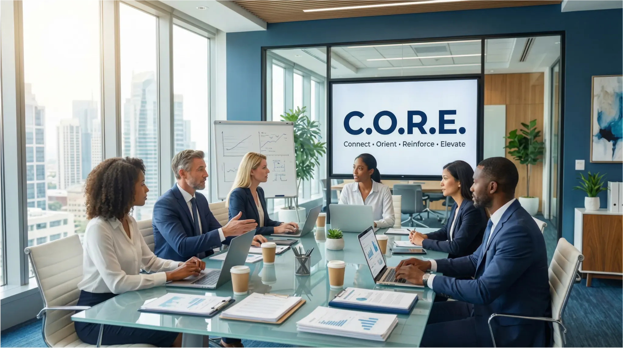CORE Strategy Group team in a collaborative meeting